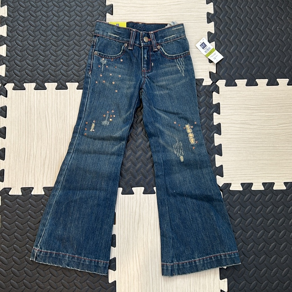 Gap slim long and lean Super elastic adjustable waste kids jeans size 6 slim NWT